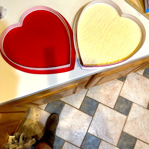 VTG RUSSELL STOVER VALENTINE FANCY HEART CHOCOLATE BOX RIBBON LACE ROSE 12” LOVE - Picture 8 of 9